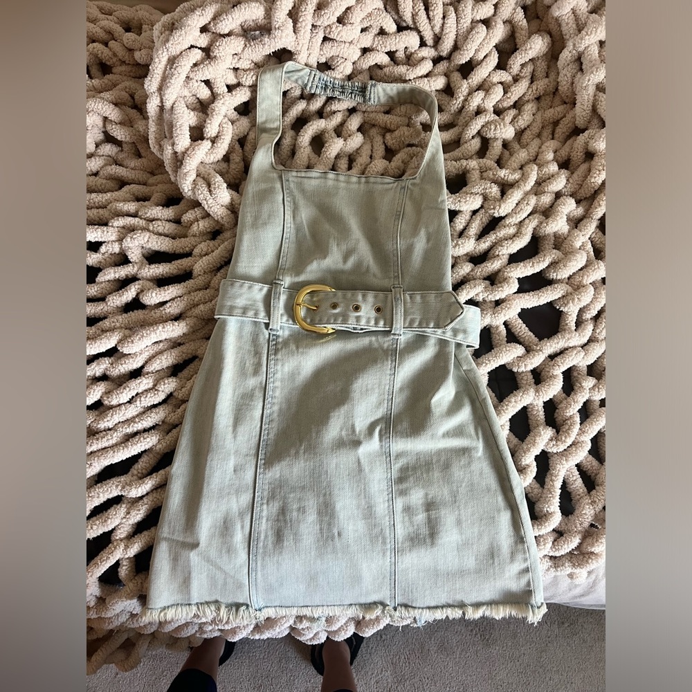 Show me your MuMu denim mini dress